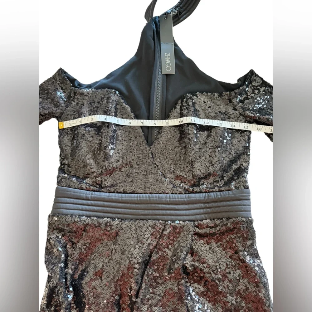 Zhivago Revolve Black Sequin Off-Shoulder Mini Dress‎ US 6
